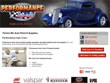 Tablet Screenshot of performanceautocolormo.com